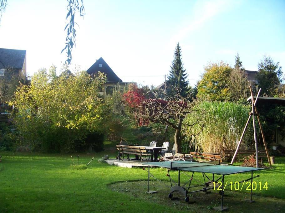 Gartentraum, Feuergrill, Kids-Spielwelt, 4Raeume Hartenstein (Saxony) Exterior foto